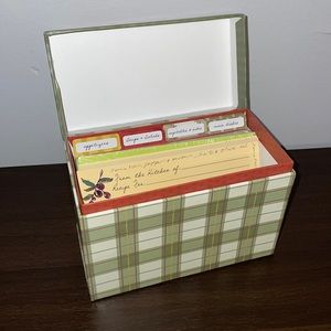 🍾 4 for $20 🍾 Recipe Note Box, Excellent Condition!